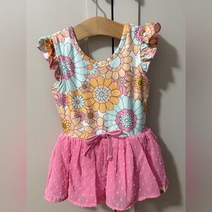 Cheeky Plum Farrah Clipdot Leotard - Groovy Gal × 1